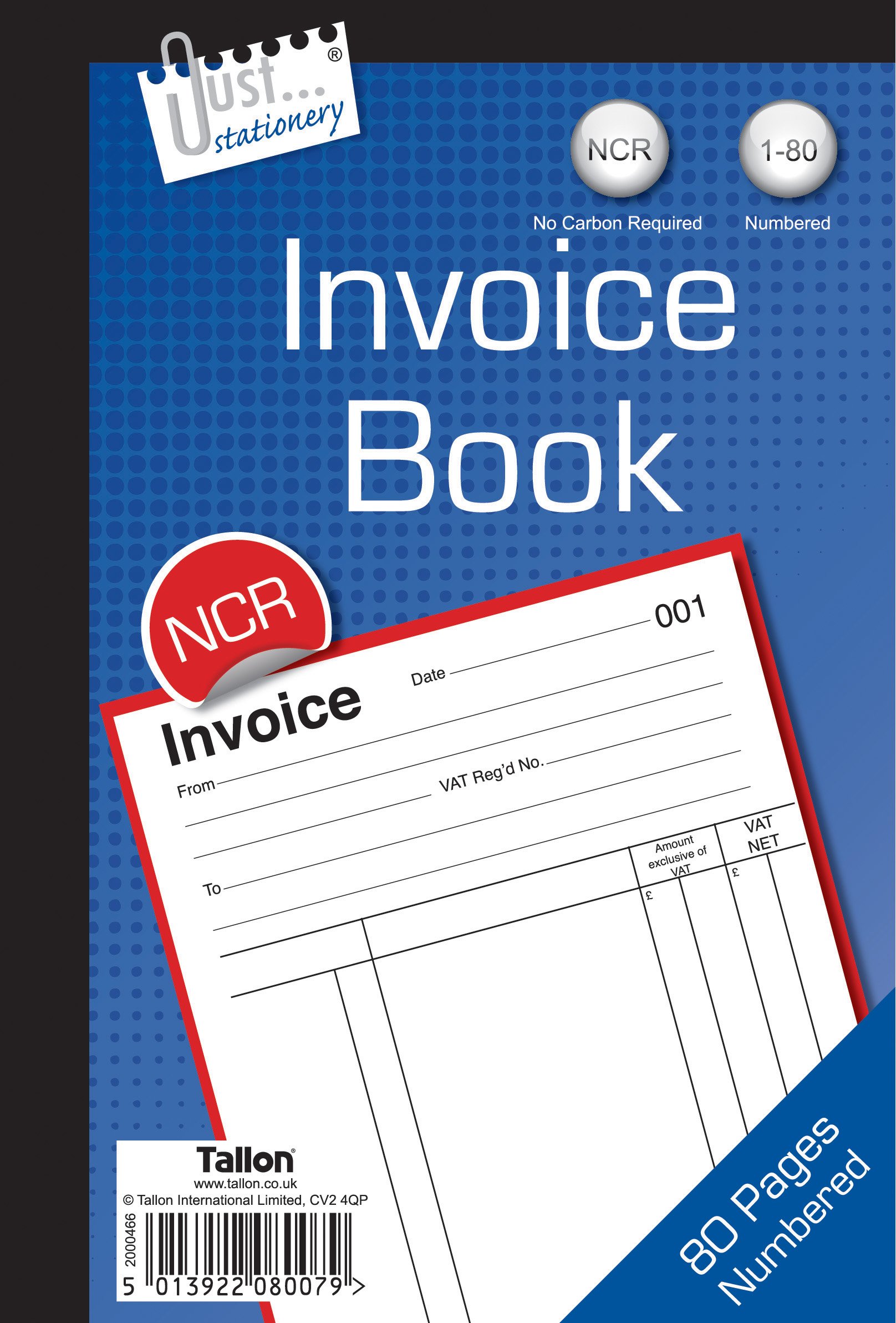 JUST STATIONERY INVICE Book 40 Pages