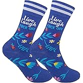 FUNATIC Socks with Funny Sayings - Novelty Gifts for Men, Women, Teens - Sarcastic, Profane, Rude