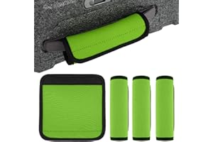 TELOOCO 4Pack Luggage Handle Wrap for Suitcase Comfort Soft Handle Covers Suitcase Luggage Identifiers Neoprene Luggage Travel Accessories Travel Essential(Green)