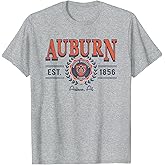 Auburn Tigers Seal Vintage Gray Officially Licensed T-Shirt