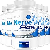 (5 Pack) Nerve Flow - Official NerveFlow Advanced Nerve Support Pills, Nerve Flow Supplement Capsules, NerveFlow Natural Pills Maximum Strength Multivitamin Advanced Formula, 300 Capsules For 5 Months