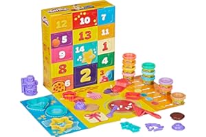 Play-Doh Advent Calendar for Kids, 14 Days to Birthday, Vacation, Party, Back to School, More, Surprise Arts & Crafts Activities, 26 Accessories & 17 Colors, 3+ (Amazon Exclusive)