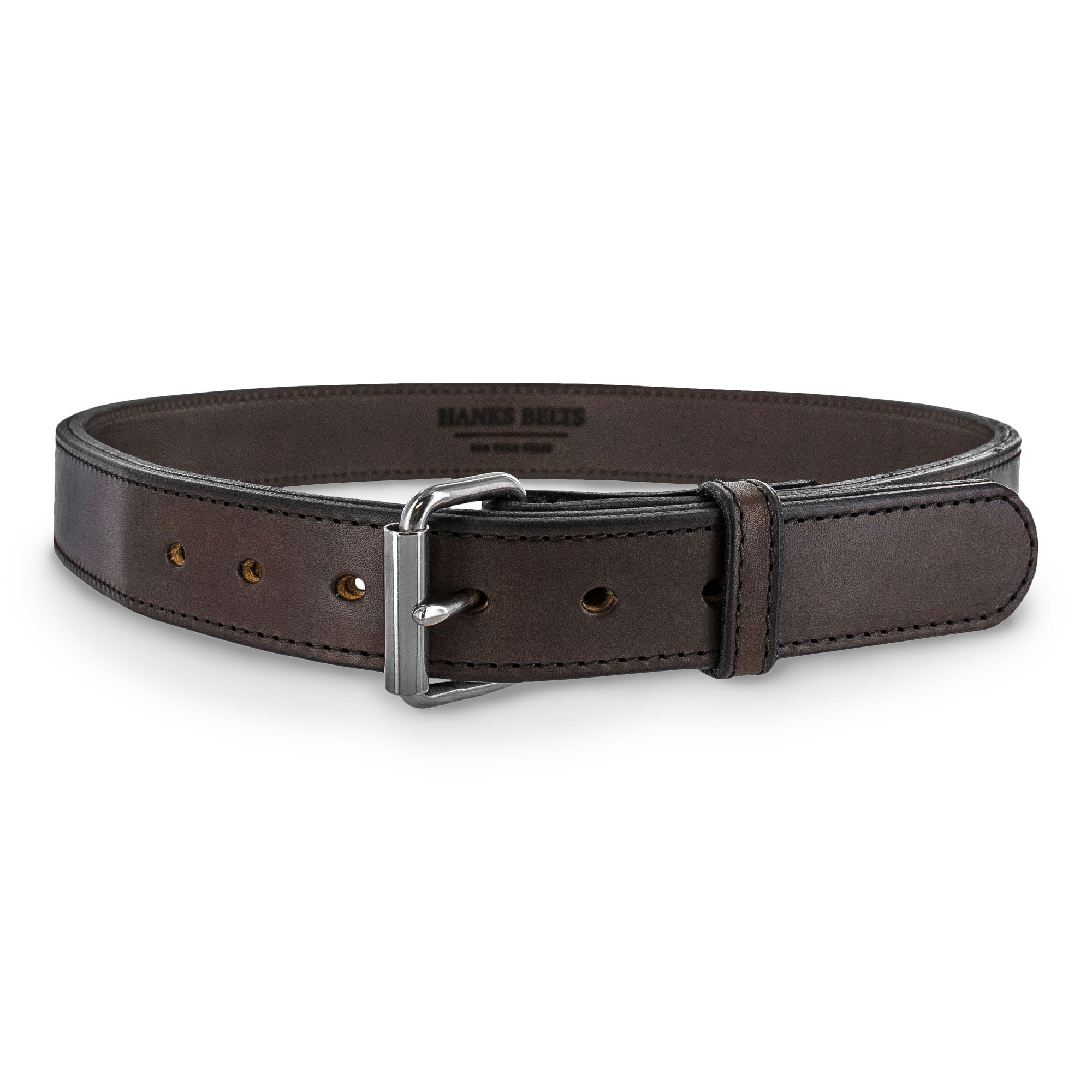 Hanks ACH104 Steel Core Belt 1.5'' Brown Size 32 Jeff Bibb