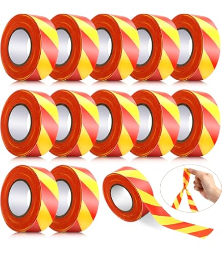 Survey Tape Presco Polka Dot Flagging Tape - 1-3/16" X 300 Ft Non-Adhesive Marking Tape PVC Furniture Decals 9 thumbnail image