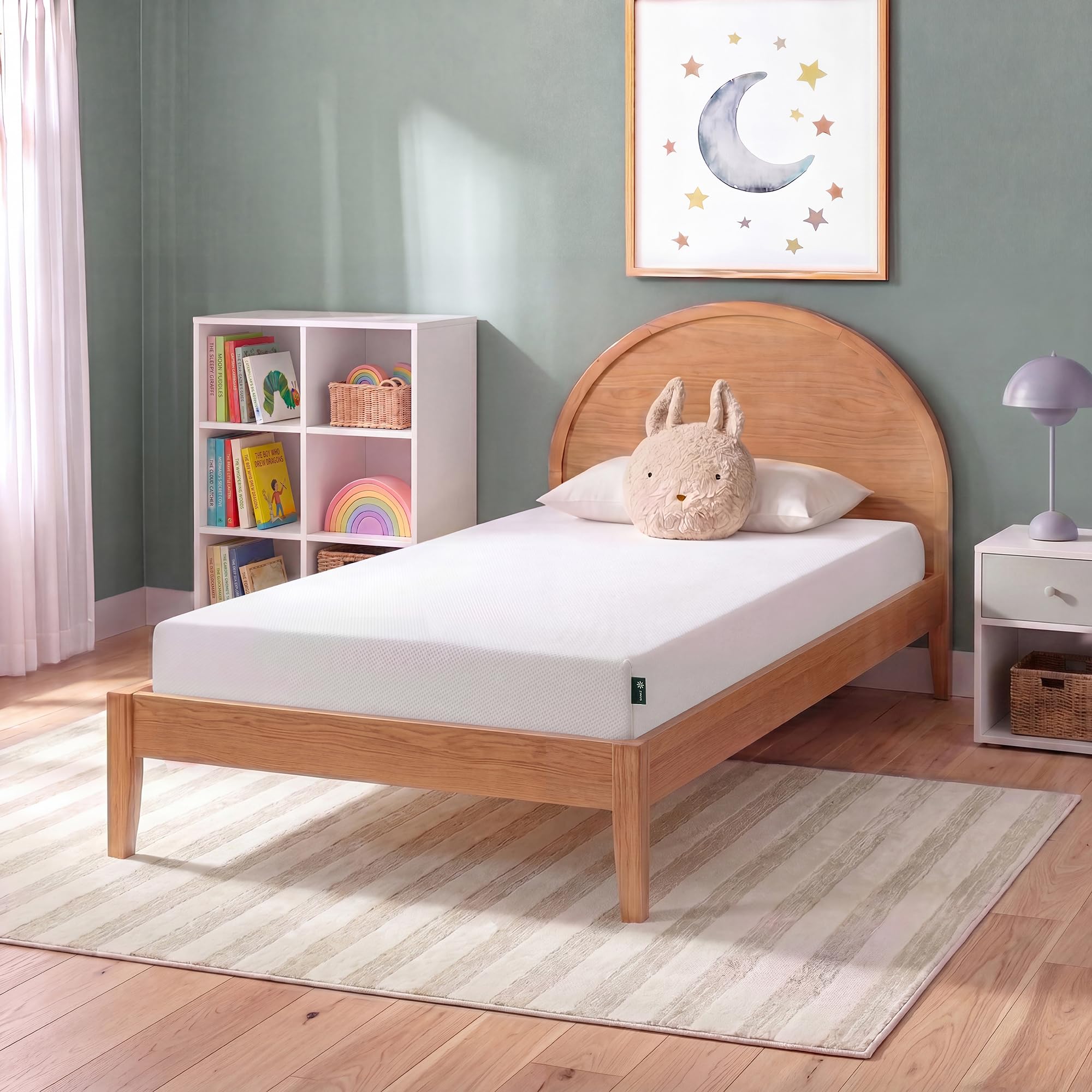 Zinus 6 Inch Twin Green Tea Memory Foam Mattress, Medium Firm Feel