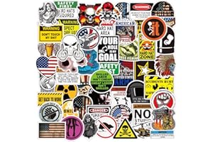 BITEXPRESS 105pcs Pack Hard Hat Stickers, Funny Sticker for Helmet Hood Hardhats Tool Box Car, Gifts for Men Adult Essential Worker Welder Construction Union Military Electrician, American Patriotic Vinyl Decals