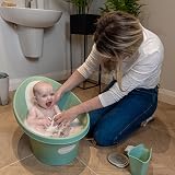 Shnuggle Bath Rinse Cup Soft Rim Hair Rinsing Jug with Handle Eucalyptus view 8