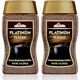 Elite Platinum Freeze Dried Instant Coffee Classic 7.5 oz (Pack of 2)