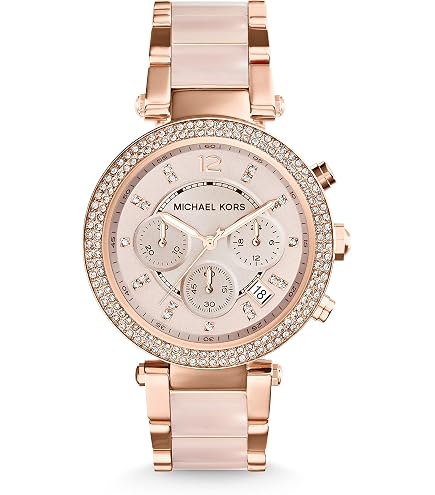 Amazon.com: Michael Kors Women's Brynn Chronograph Rose Gold-Tone
