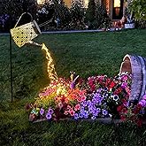 VOOKRY Solar Watering Can Lights, Large Retro Metal Hanging Solar Lights Outdoor Waterproof, Gifts for Women Mom Grandma Birthday, Outside Yard Garden Porch Lawn Patio Decoration, Warm White