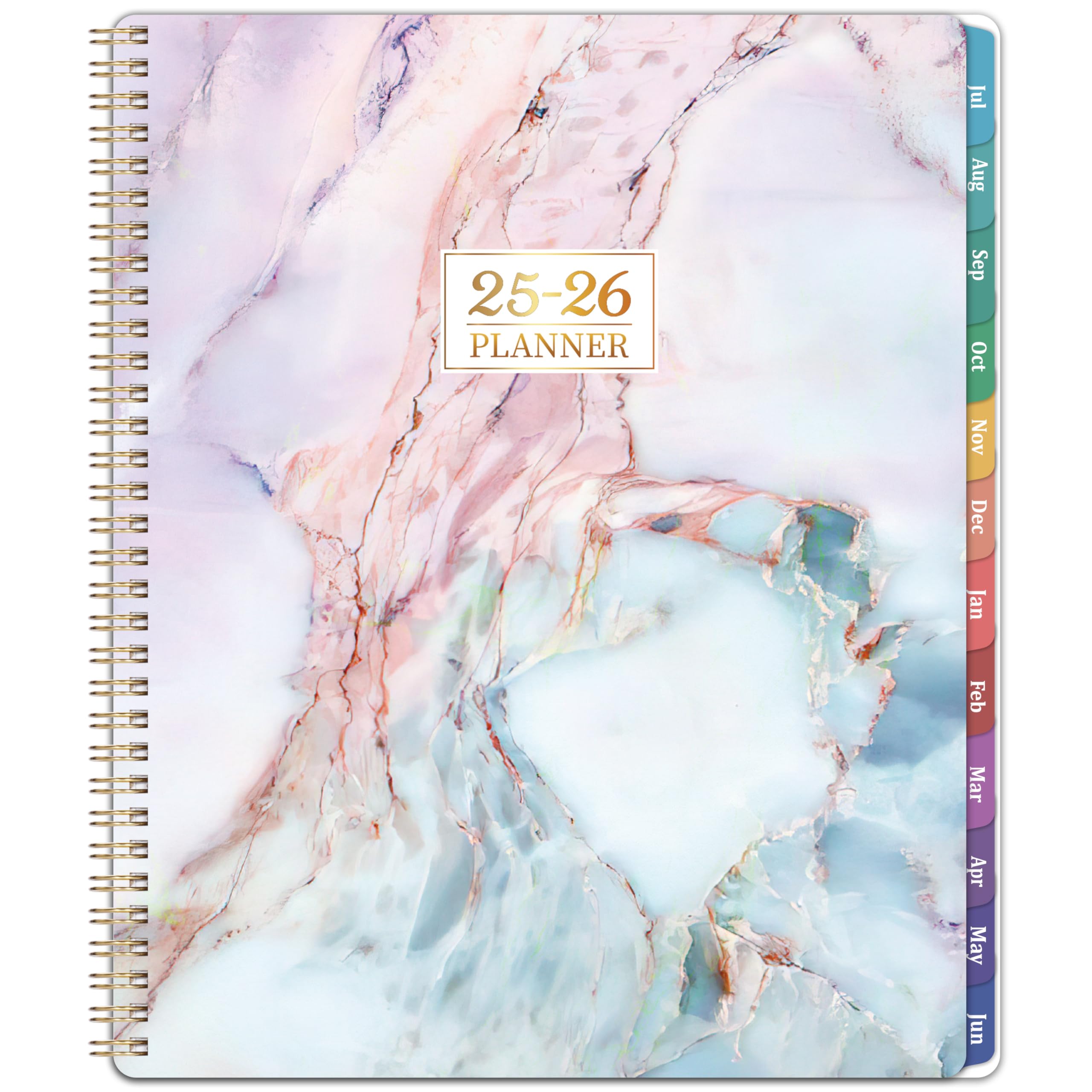 Photo 1 of Planner 2025-2026 - July 2025-June 2026, 2025-2026 Weekly Monthly Planner, Academic Planners/Calendar 8.5''x11'', Weekly Monthly Planners with Colorful Tabs, Inner Pocket