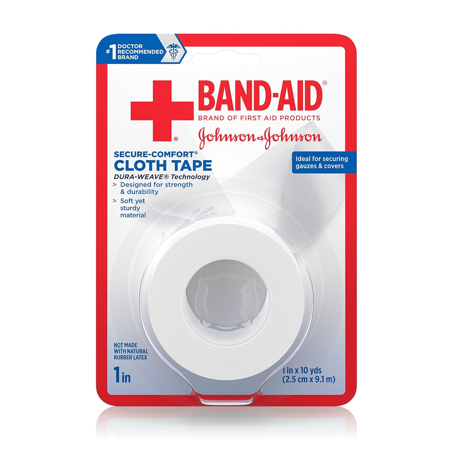 BandAid Brand of First Aid Products Cloth Tape, AllPurpose, 1 Inch by
