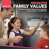 SOL 2pk Magnetic Chore Chart with 2 Easy-Wipe Markers Kids Family Reward Board view 7