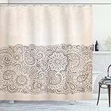 Ambesonne Oriental Shower Curtain, Complex Design