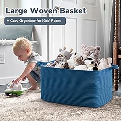 Goodpick Large Blanket Basket, Storage Baskets for