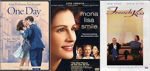 Amazon Com Love Is Always One Kiss Away Mona Lisa Smile French Kiss One Day 3 Dvd Bundle Movies Tv