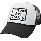 Etdewrio Embroidered Lettering Print Truck Hat Baseball Cap Trucker Mesh Snapback Hat
