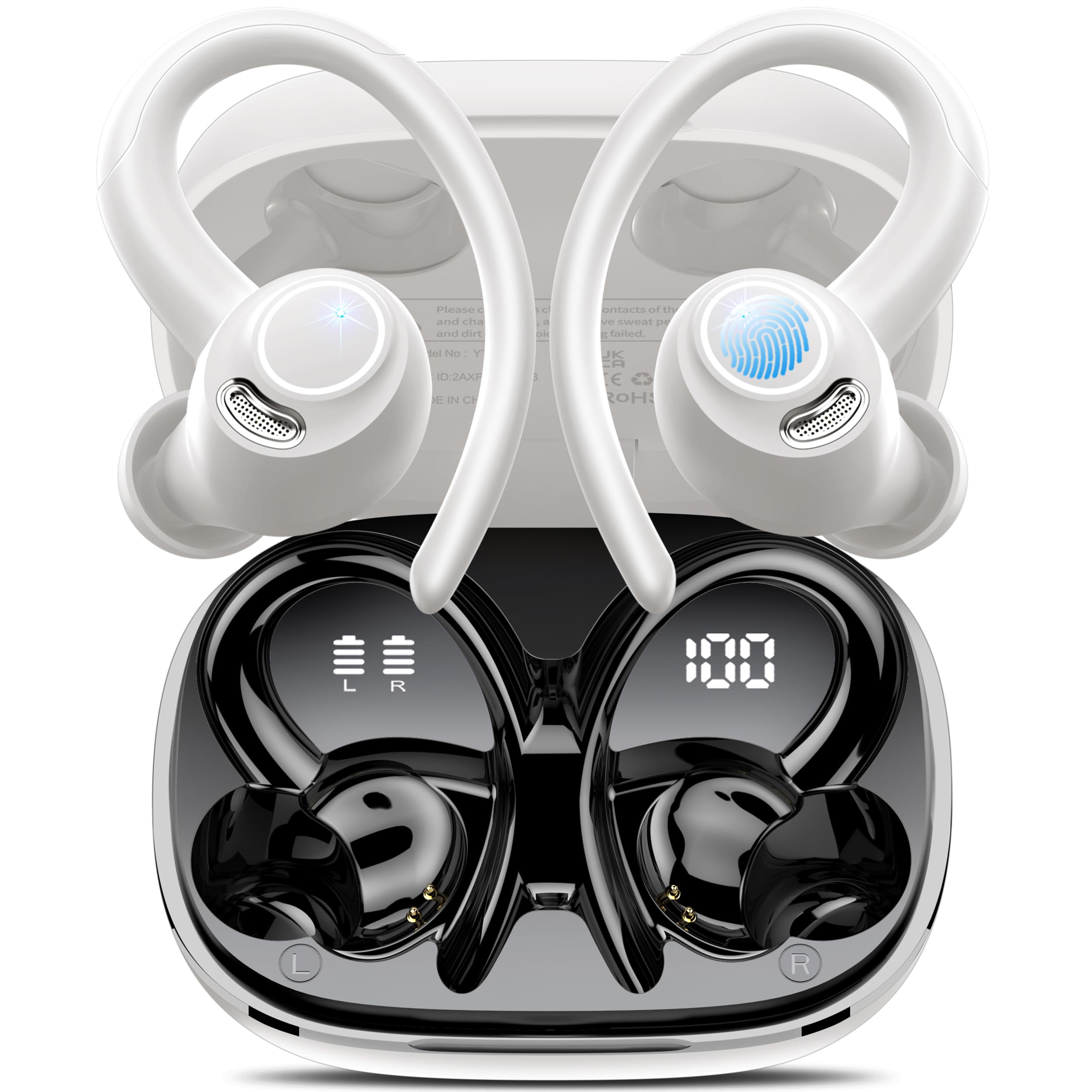 Wireless Earbuds Bluetooth 5.3 Headphones Sport, 2024 Wireless Earphones