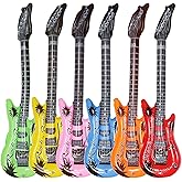 Dr.dudu Inflatable Guitar, Waterproof Assorted Colors Party Decoration (6pack)