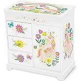 Giggle &amp; Honey&reg; Unicorn Musical Jewelry Box for Girls | Unicorn Toys for Girls Age 4-6 Kids Jewelry Box with Drawers, Toddler Jewelry Box for Little Girls