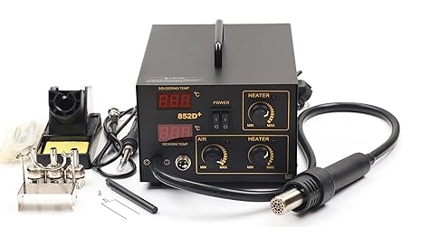 852D+ Löten Lötstation Lötkolben Heißluft lötstation Digitale SMD Rework Station