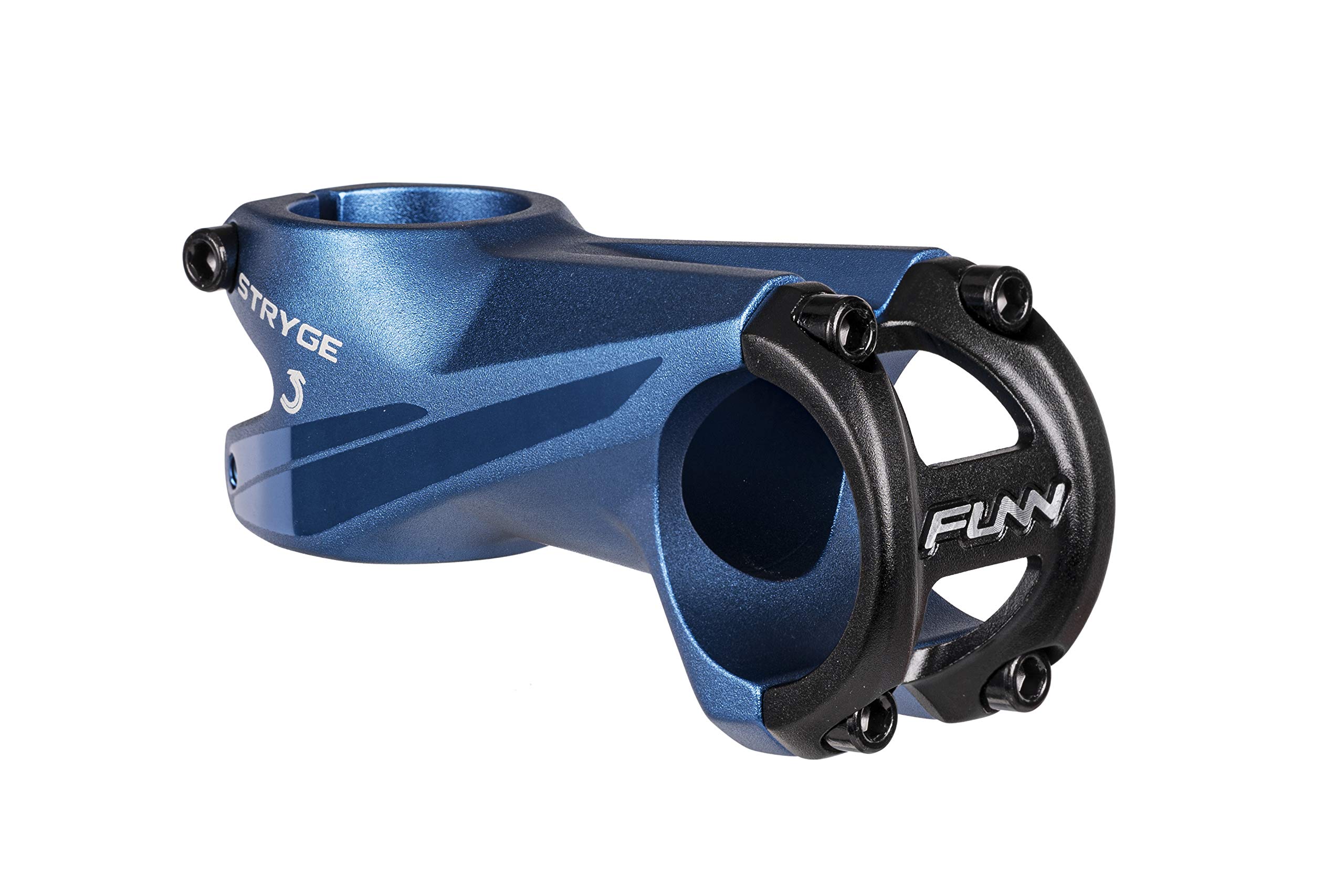 Funn Stryge Bike Drop Stem with -5 Degree - Length 75mm stem with 35mm Bar Clamp, Bike Stem for Mountain Bike, BMX Bike, Road Bike and Gravel Bike (Blue)