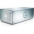 G-Technology 24TB G-Raid with Thunderbolt 3, USB-C (USB 3.1 Gen 2), and HDMI,-Removable Dual-Drive Storage System, Silver – 0G05768-1