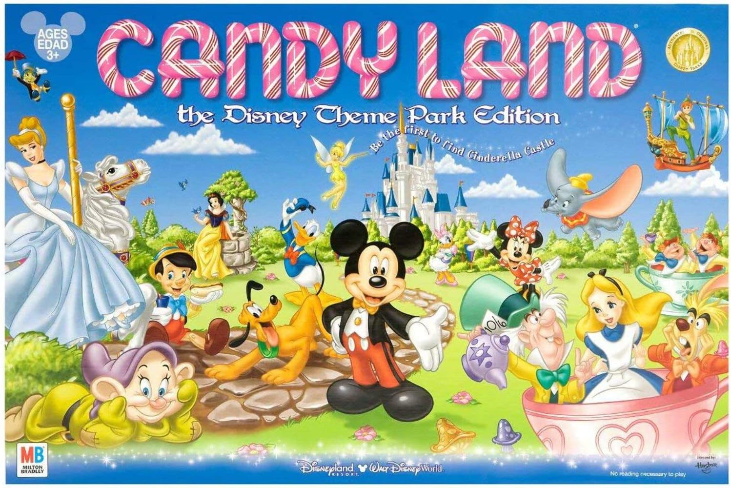 Disney Parks Exclusive Candy Land Theme Park Edition Game