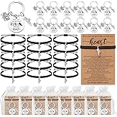 Henoyso 10 Set/ 20 Set Track and Field Gift Bulk Cross Country Running Gifts, Running Bracelets Keychains for Women Men