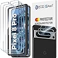 AACL Pixel 8 Pro Screen Protector Tempered Glass with Camera Lens Protector for Google Pixel 8 Pro Screen Protector，6.7 Inch [Fingerprint Unlock][Anti-Scratch] [9H] [3 +2 Pack ]