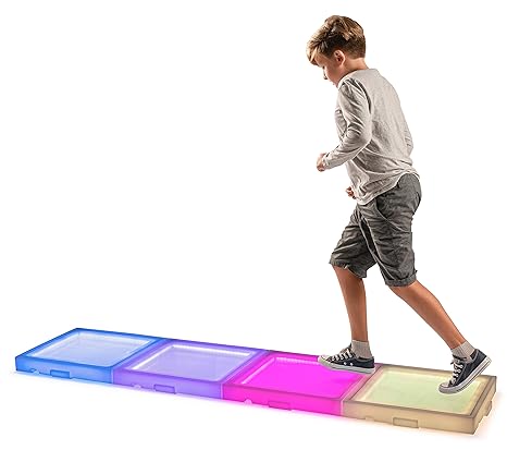 Playlearn Sensory Interactive Led Light Up Floor Tile Touch