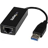 StarTech.com USB 3.0 to Gigabit Ethernet NIC Network Adapter - 10/100/1000 Network Adapter - USB to Ethernet LAN Adapter - USB to RJ45