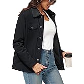 YUCOLEN Corduroy Jacket for Women Sherpa Fleece Lined Jacket Button Down Shacket Warm Winter Western Coat 2026 Trendy