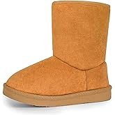 FANTURE Toddler Snow Boots for Girls Boys Winter Warm Fur Lined Kids Non Slip Outdoor Shoes (Toddler/Little Kid)