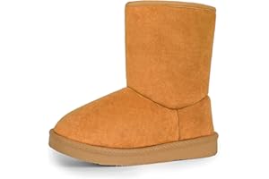 FANTURE Toddler Snow Boots for Girls Boys Winter Warm Fur Lined Kids Non Slip Outdoor Shoes (Toddler/Little Kid)