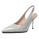 Zamikoo Sexy Pointed Toe Slingback for Women High