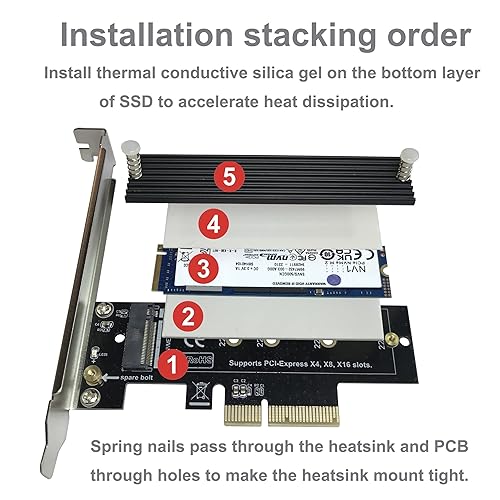 X16 Slot Pci X4 Speed NVME To PCIe X4 Adapter, NVME/AHCI