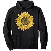 Sunflower Gift Idea For Women Girls Pullover Hoodie