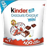 KINDER CHOCOLATE/CHOCOLAT Mini, Milk Chocolate With A Milky Filling, 100 Individually Wrapped Chocolates Per Bag, 600g Bag