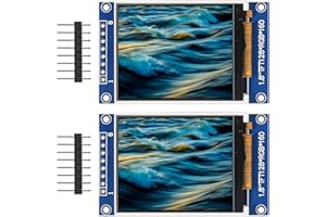 XIITIA 2pcs 1.8" SPI TFT LCD Display Module 128x160 RGB LCD Screen 3.3V ST7735 Drive SPI Interface 8pin Full Color for Arduino DIY