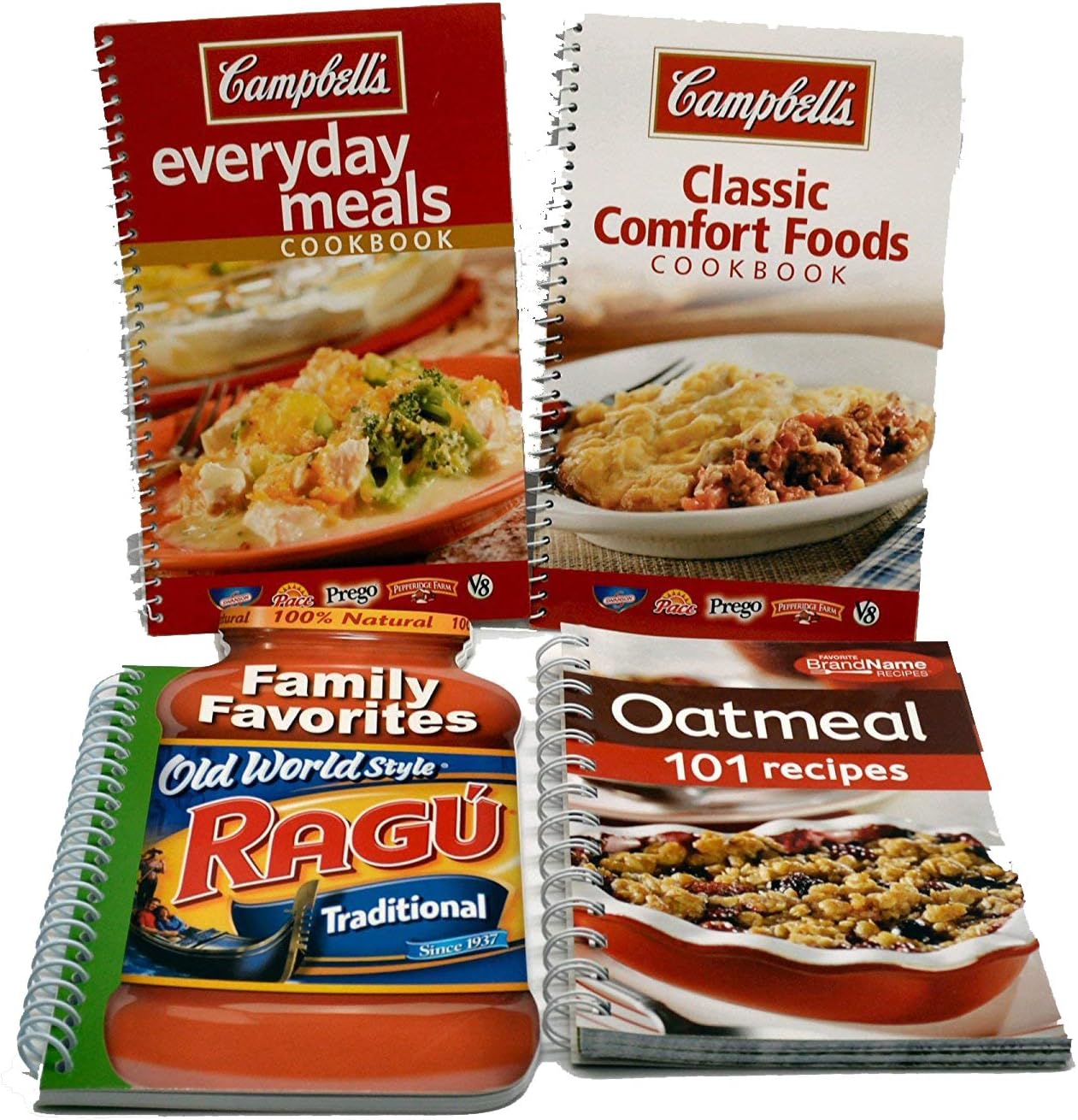 Bundle of 4 Recipe Books - Ragu - Campbell's - Oatmeal