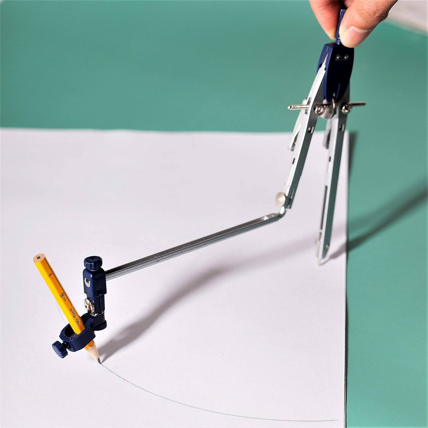 Mr. Pen Professional Metal Compass with Wheel and Lock for Geometry, Drafting, Math, Drawing : Office Products
