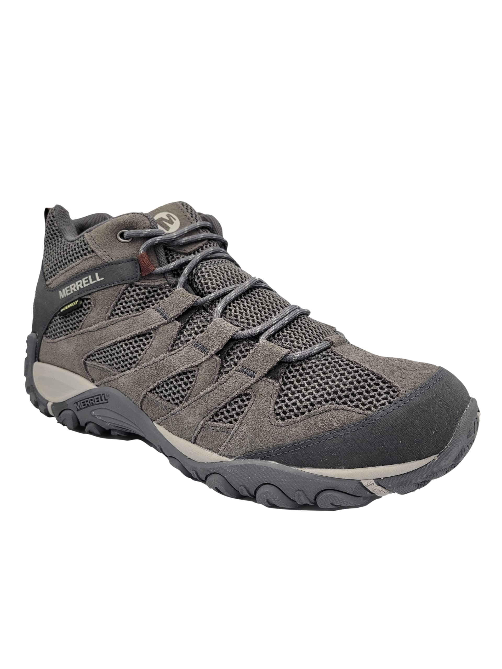 Merrell mens Alverstone Mid Waterproof Hiking Boot, Granite, 12 Men Image