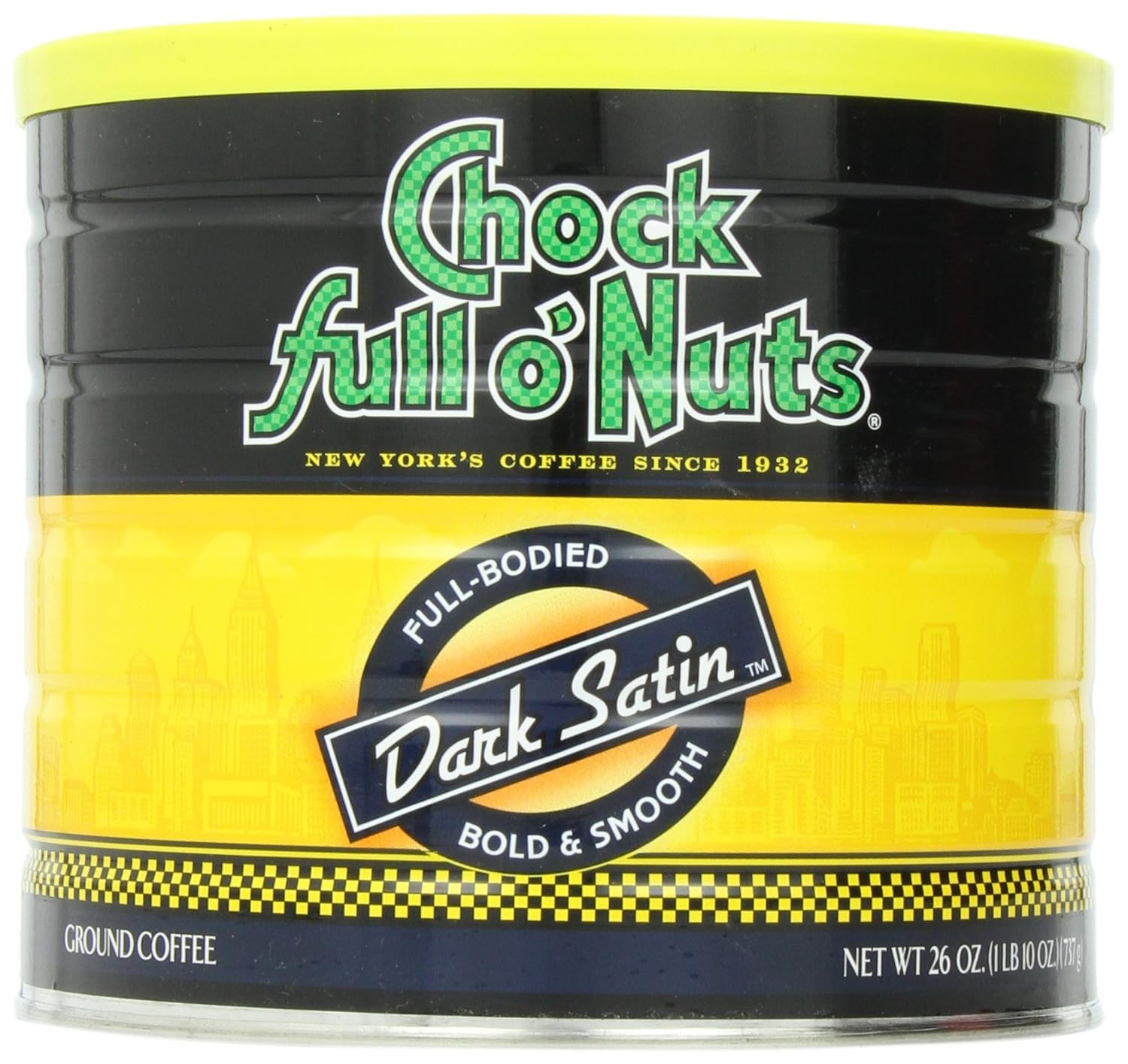 Chock Full O Nuts Dark Satin Bold & Smooth Ground Coffee 737g Amazon