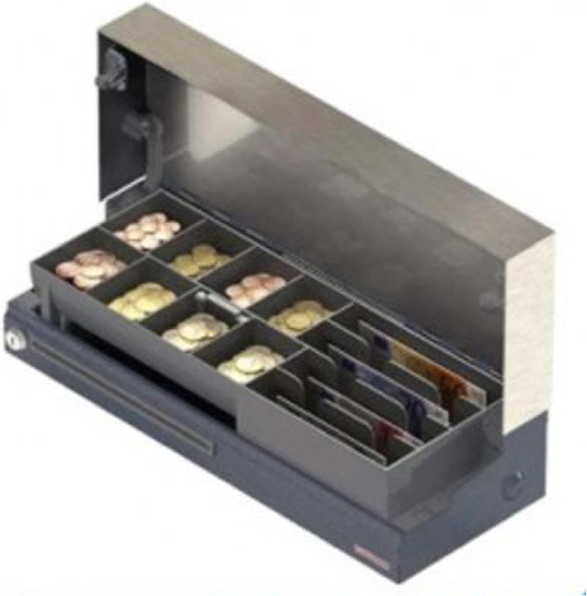 Cash Bases MOD07 FlipTop Cash Drawer / 3Mtr RJ11/12 Interface / 8 coins/6 notes Insert / 1 Posting Slot / 460mm x 174mm x 100mm