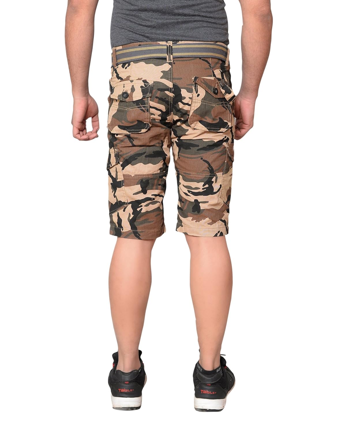 krystle men's cotton army stylish shorts