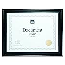 Kiera Grace Embassy Document Frame, 8.5 by 11 Inch, Black