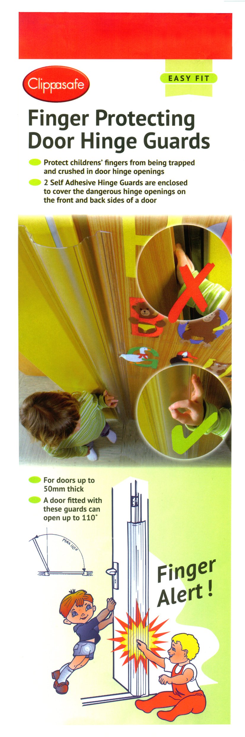 Clippasafe Finger Alert Strip (2-Pack)