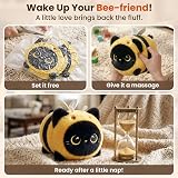 Mewaii Cute Black Cat Bee Plush Pillow 8 Inch Kawaii Stuffed Toy view 9