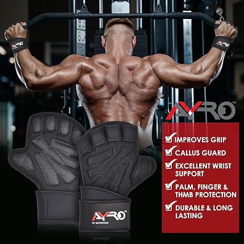 Wrist Callus Guard Workout Gloves WeightLifting Workout Crossfit